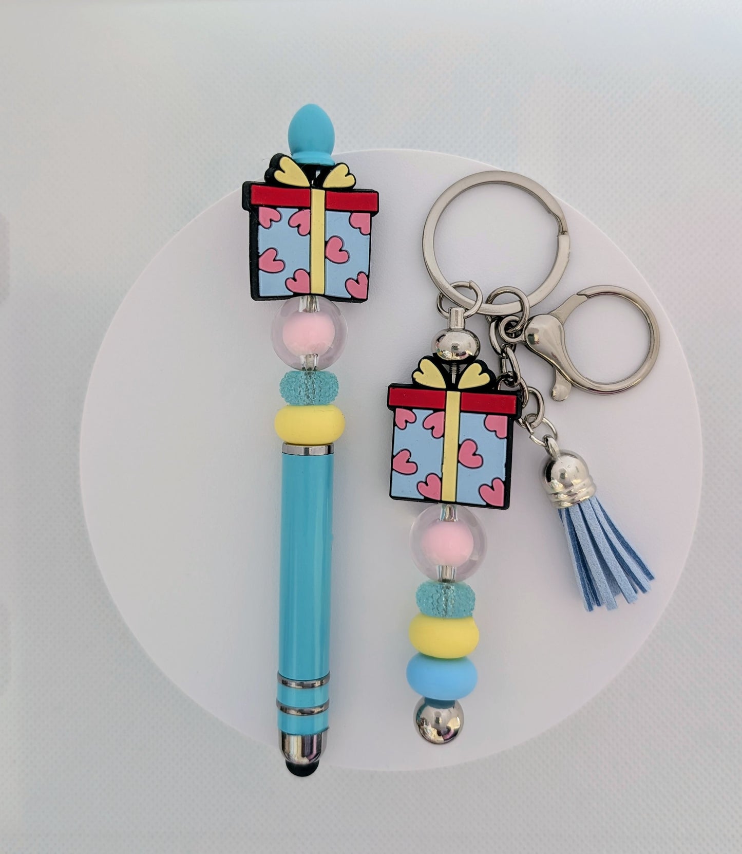 Conjunto de bolígrafo, stylus (2 en 1) y llavero de regalo ( Gift)